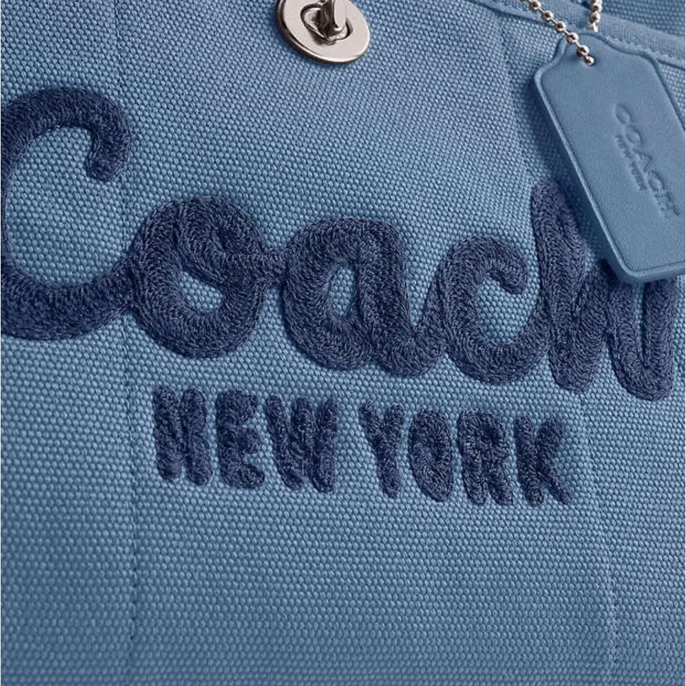 Brand new with tags Coach Cargo Tote Slate Blue